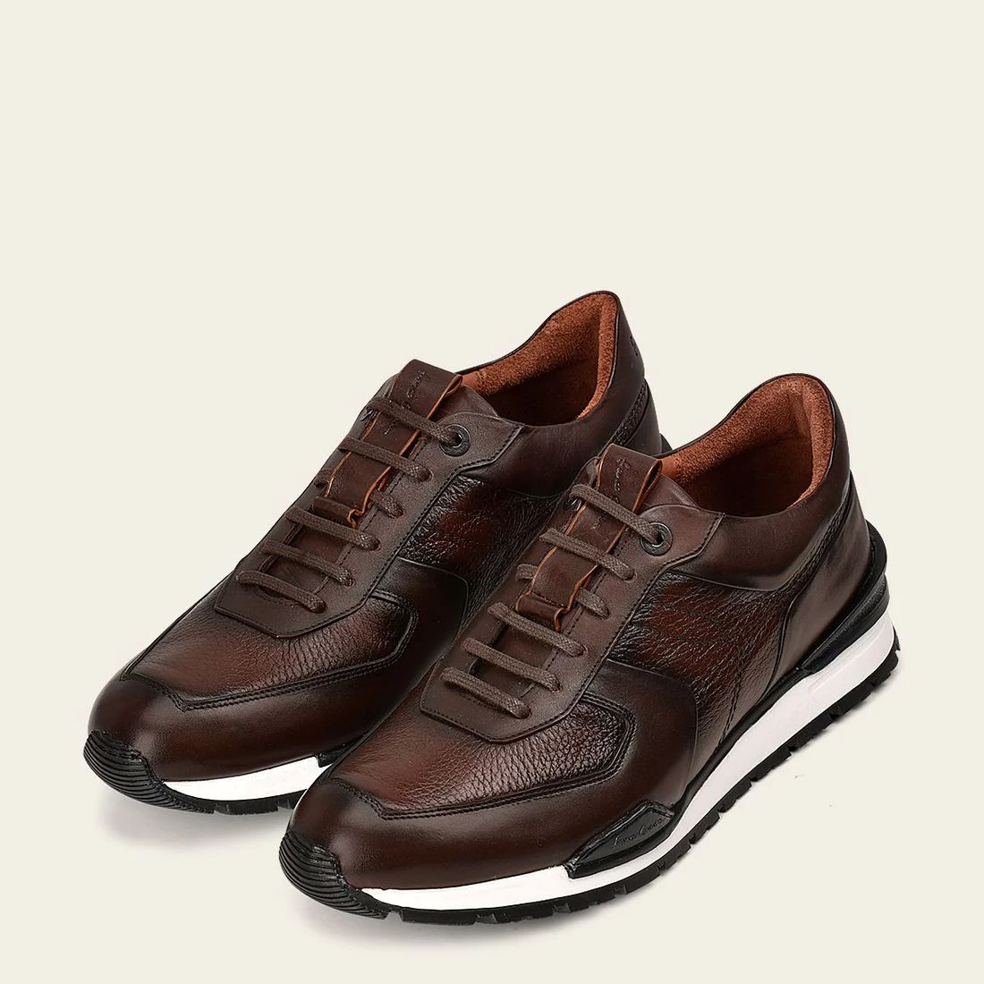 Cuadra | Brown Deer Leather Sneaker