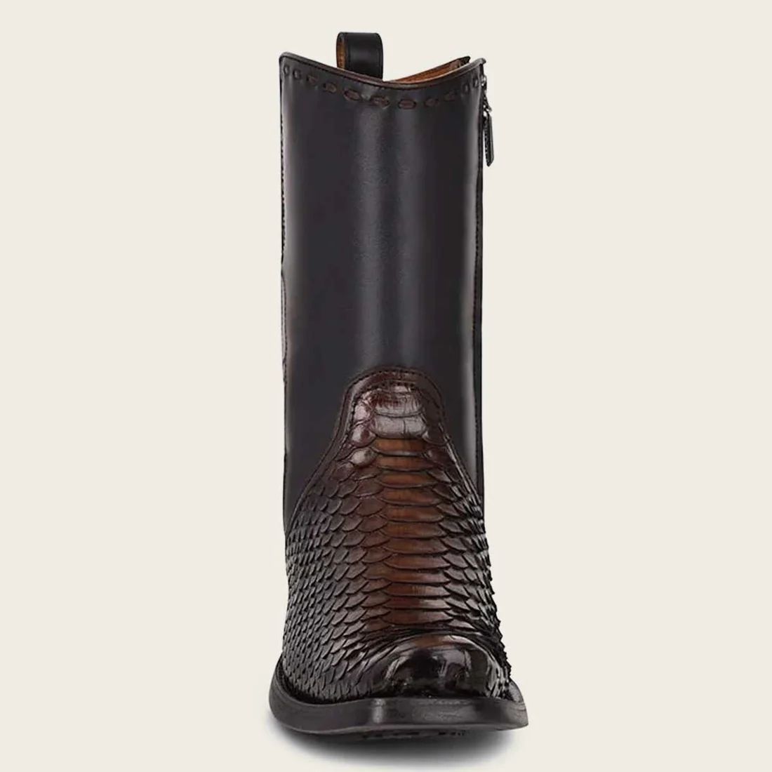 Cuadra | Handcrafted Black Exotic Leather Boot