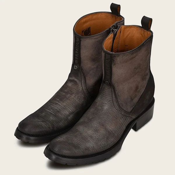 Cuadra | Hand-Painted Honey Leather Urban Boot-Bovine - Grey