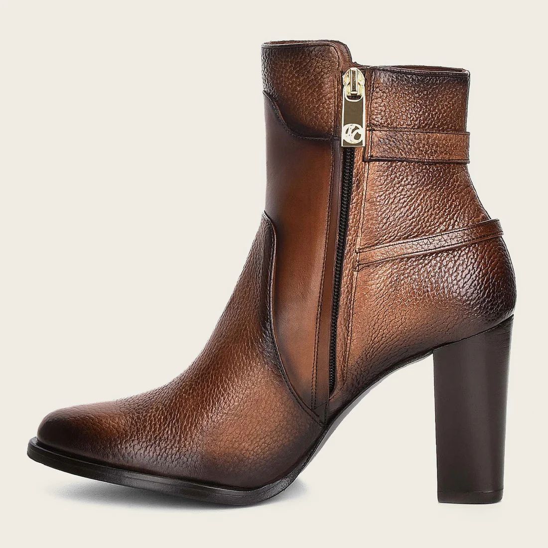 Cuadra | Genuine Deer Honey Leather Bootie