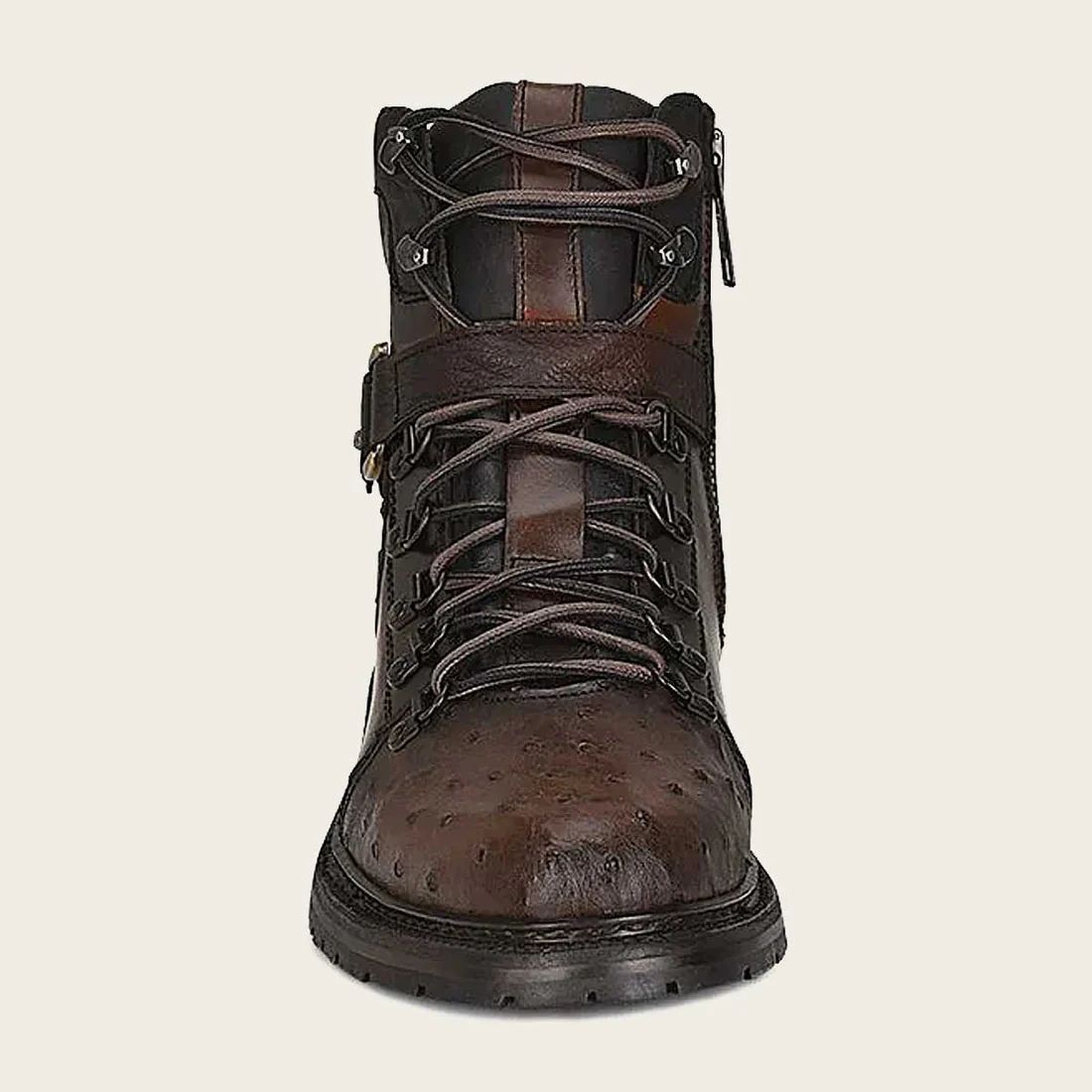 Cuadra | Urban Brown Ostrich Leather Boot