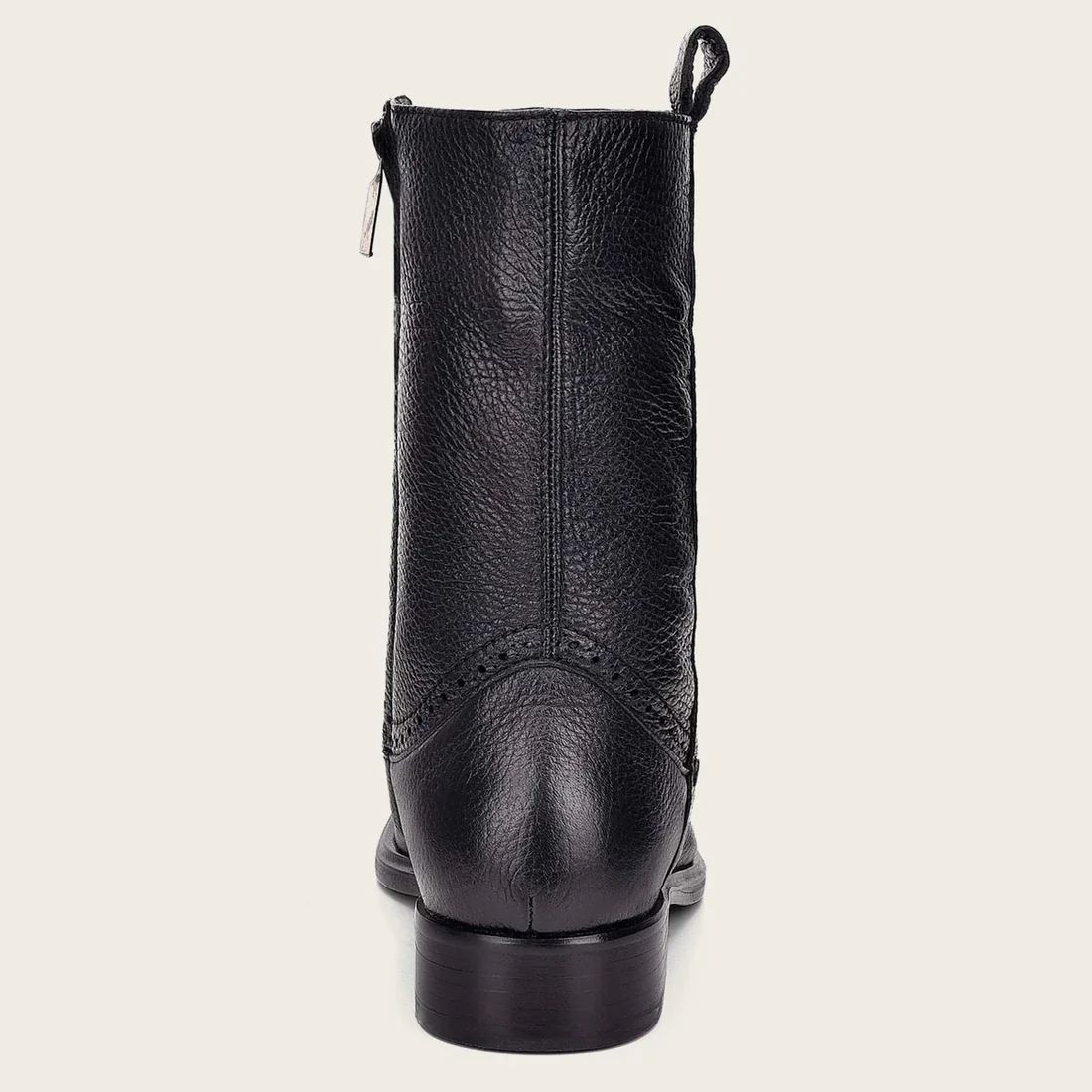 Cuadra | Hand-Painted Black Leather Boot