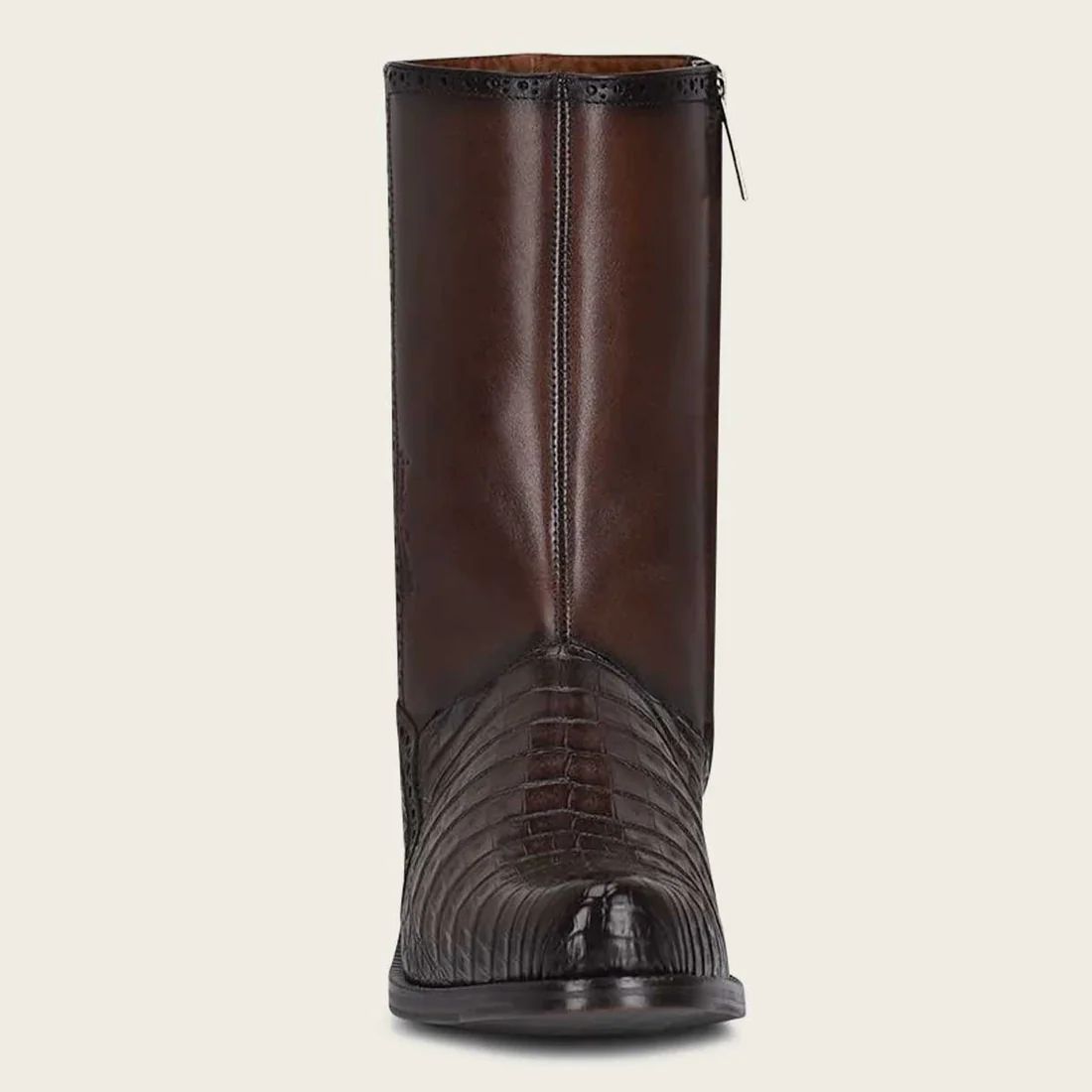 Cuadra | Hand-Painted Exotic Brown Leather Boot