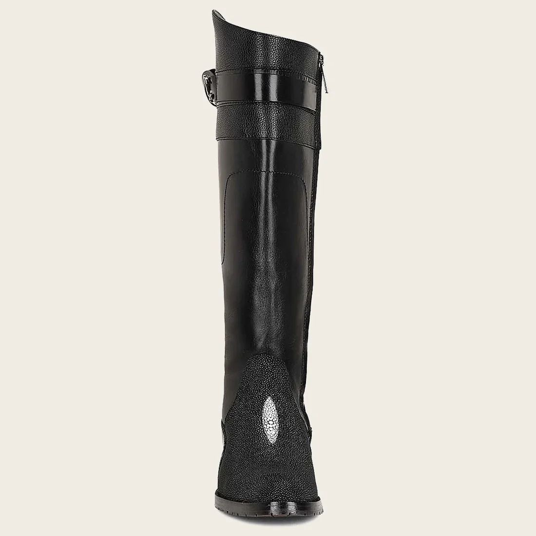 Cuadra | Black Exotic Stingray Riding Boot