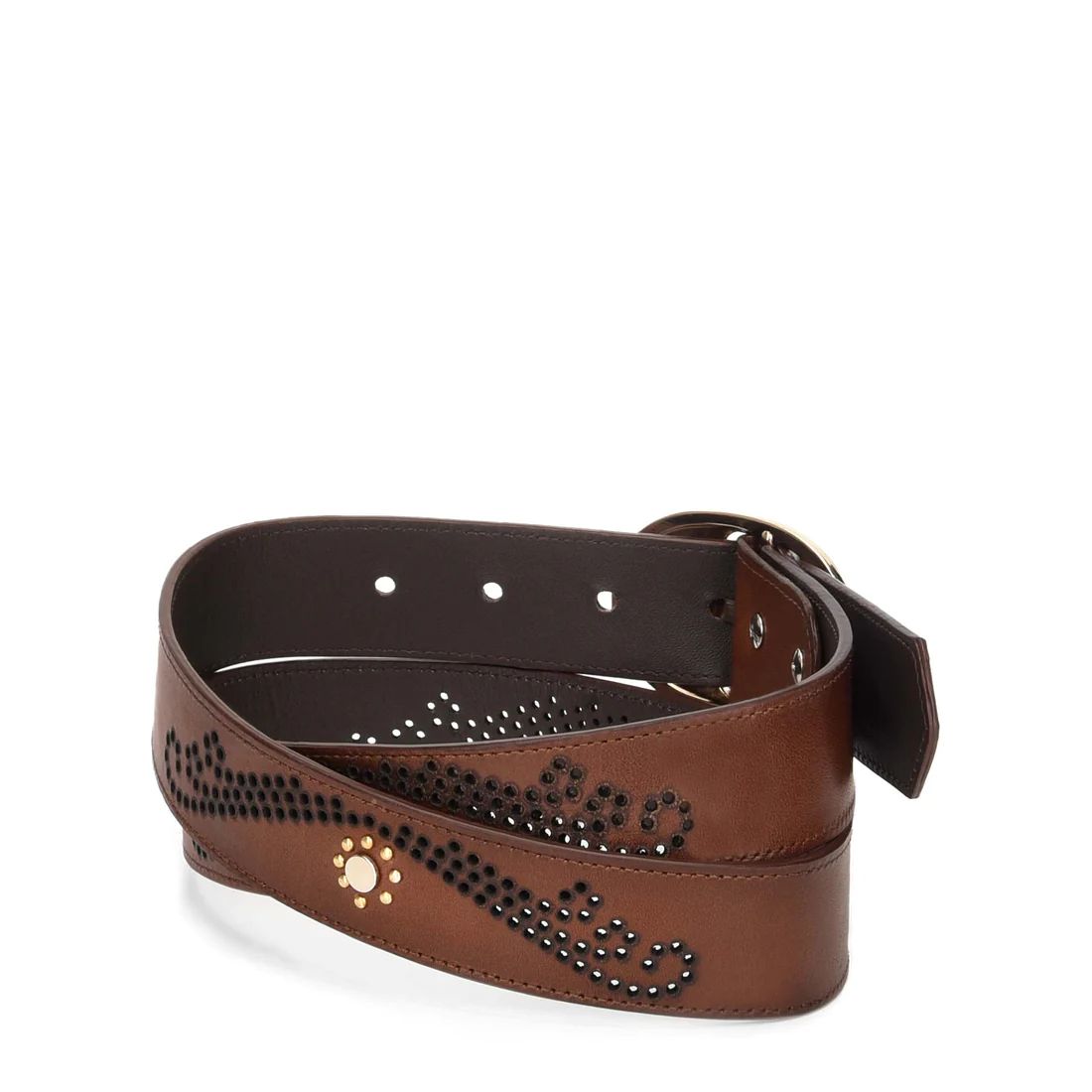 Cuadra | Perforated Honey Leather Belt