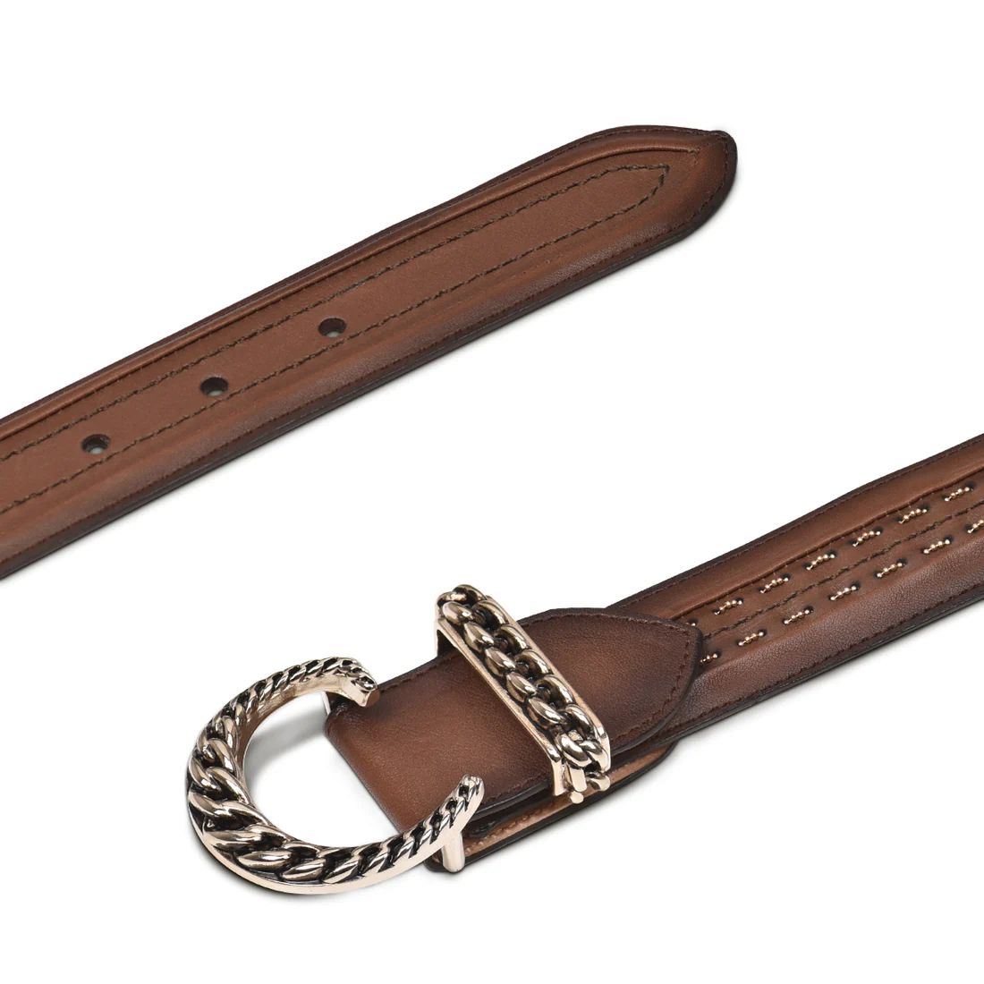 Cuadra | Handwoven Honey Leather Traditional Belt