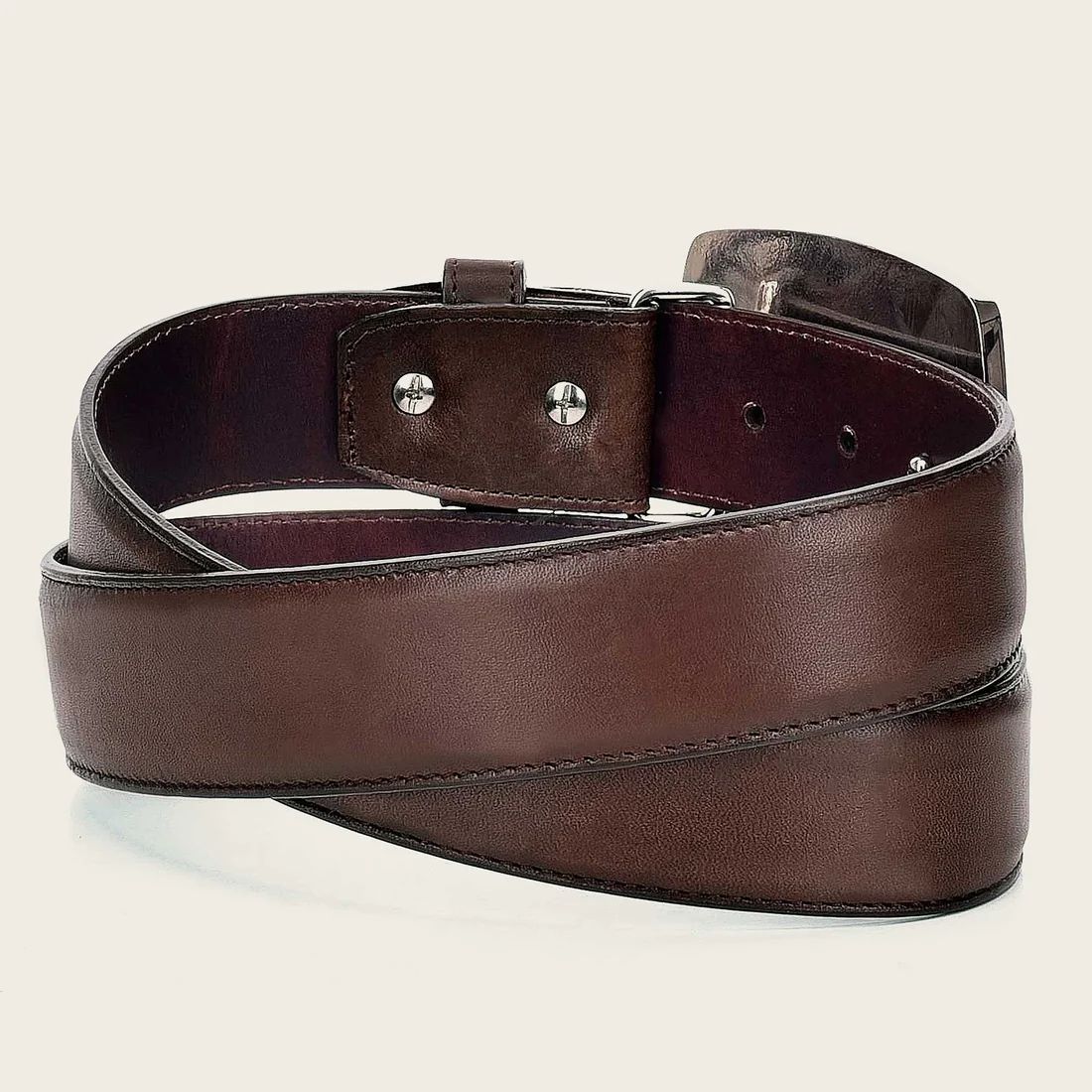 Cuadra | Hand-Painted Brown Leather Western Belt